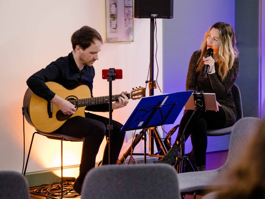 Musik beim Winterempfang in Hennigsdorf im KreativWerkR6.