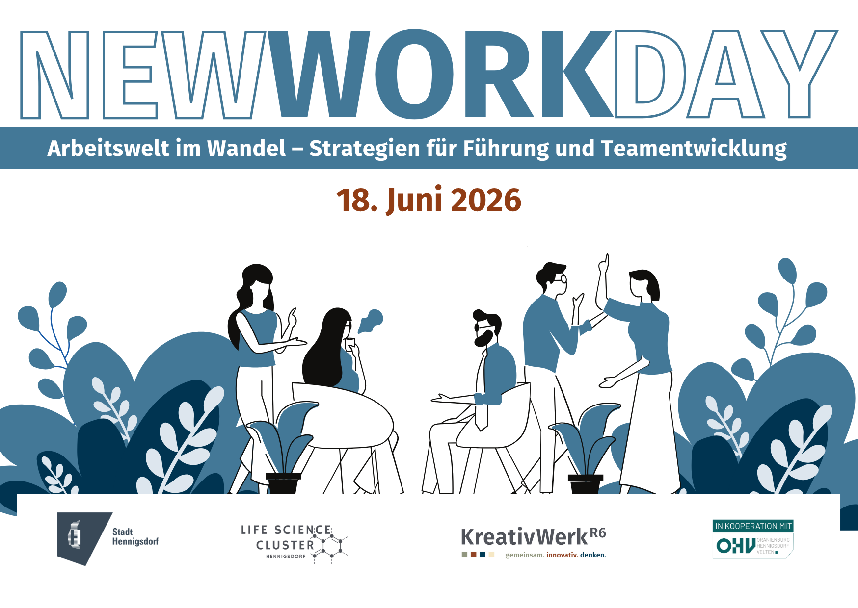 18. Juni 2026 - New Work Day in Hennigsdorf: Wie Unternehmen Menschen wirklich bewegen